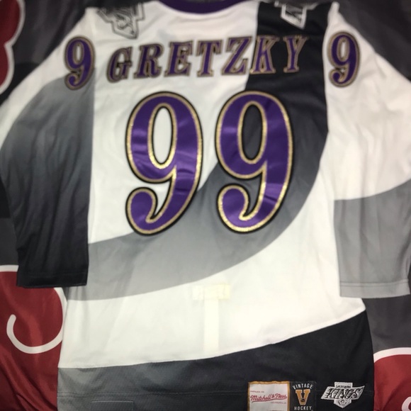 GRETZKY LA Kings Mitchell&Ness BURGER KING Jersey - Picture 2 of 8